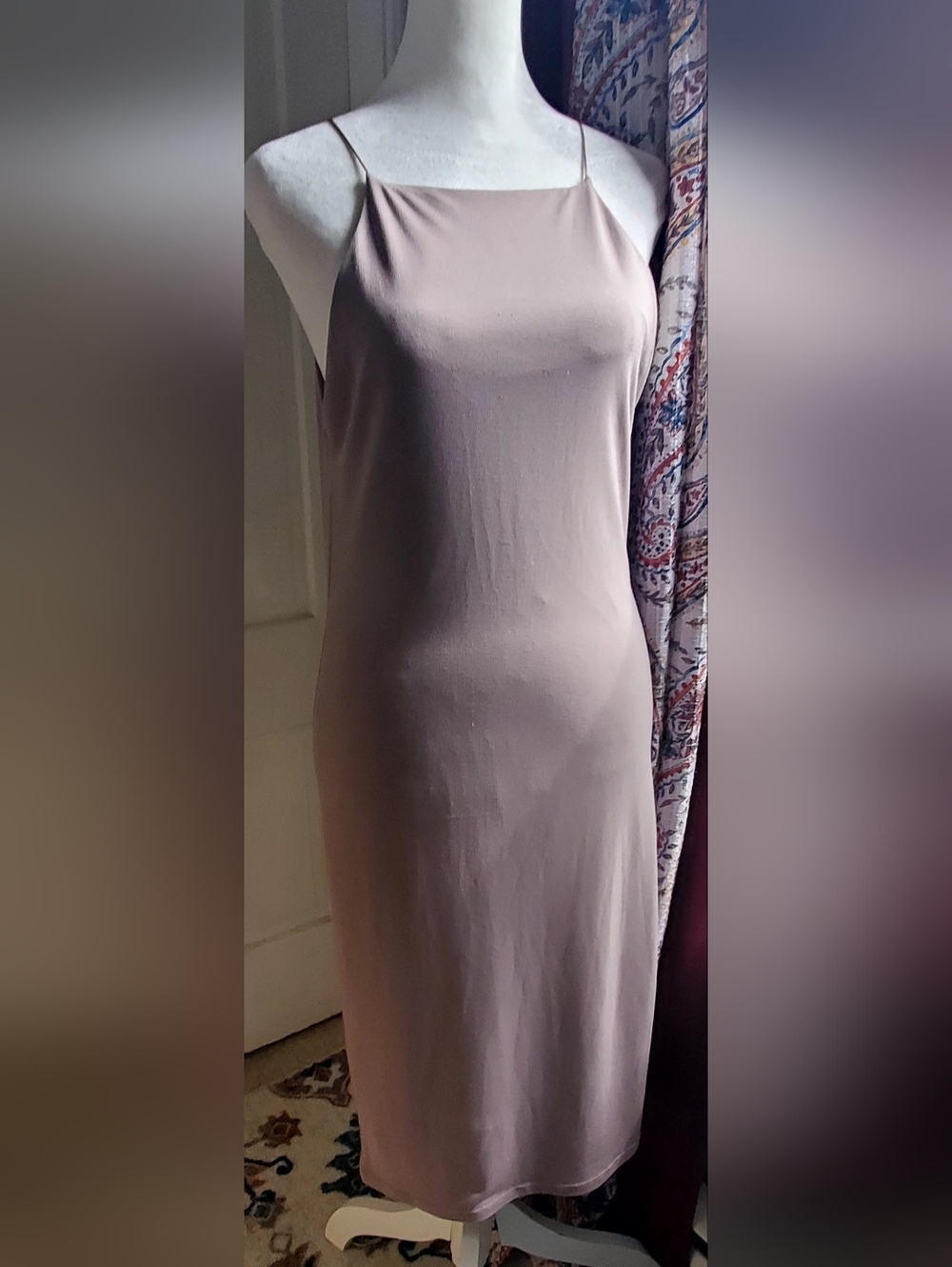 Forever 21 Blush Taupe Midi Slip Dress